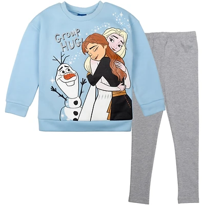 Frozen Toddler Girls Disney Sweatshirt and Leggings Outfit Set