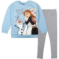 Frozen Toddler Girls Disney Sweatshirt and Leggings Outfit Set