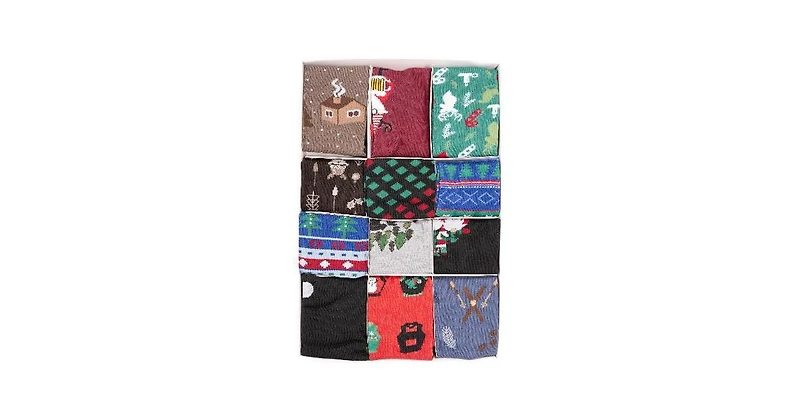 Muk Luks Men's 12 Days of Christmas Socks