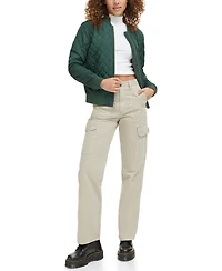 Levi's Women's Diamond Quilted Casual Bomber Jacket