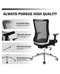 Ergonomic Mesh Office Chair with Adjustable Headrest, Lumbar Support and Armrests