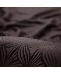 Chanasya Premium 2-Panel Embossed Leaf Textured Curtains - Back Tab, Ring Tab for Windows Living Room Bedroom