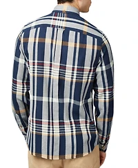 Ben Sherman Men's Regular-Fit Herringbone Check Button-Down Shirt