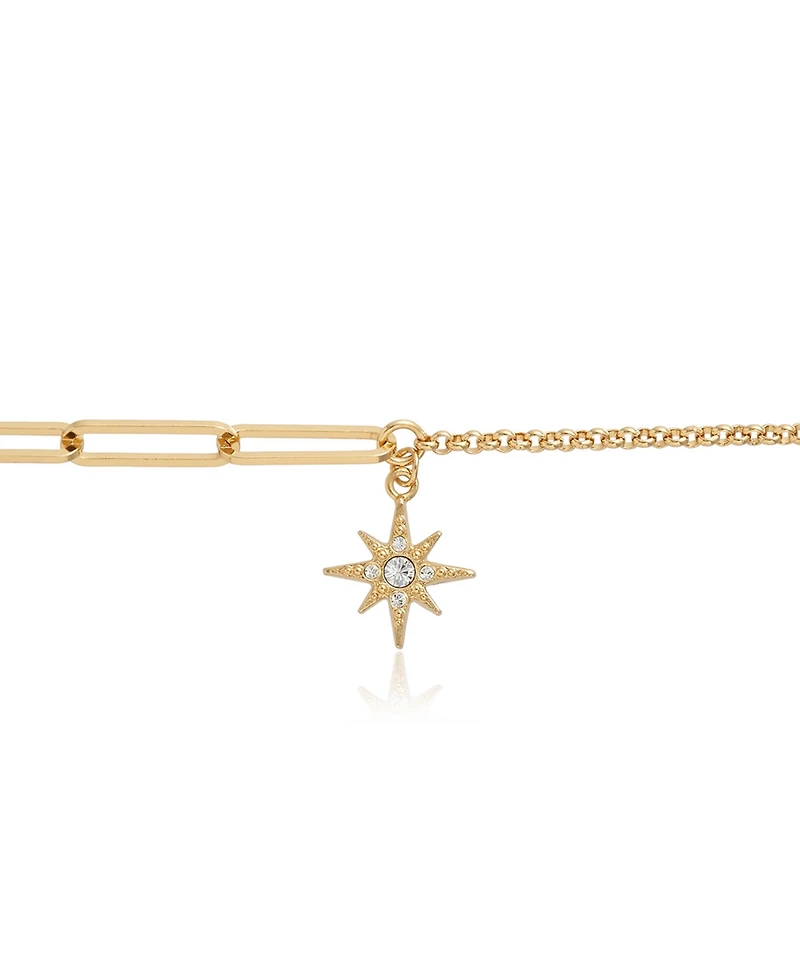 Olivia Burton Women's Celestial Gold-Plated North Star Mismatch Bracelet