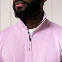 Hope & Henry Men's Fine Gauge Half Zip Pullover Sweater