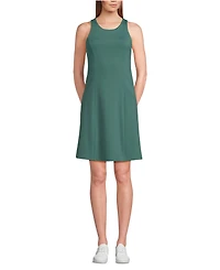 Lands' End Women's High Impact Crew Neck Active Dress