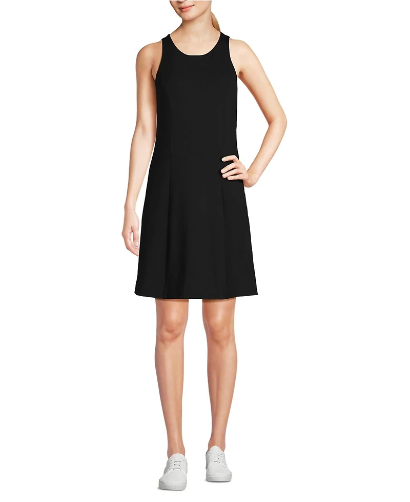 Lands' End Women's High Impact Crew Neck Active Dress