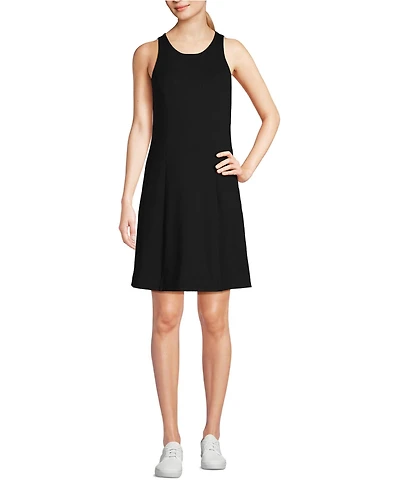 Lands' End Women's High Impact Crew Neck Active Dress