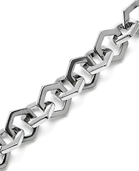 Olivia Burton Women's Honeycomb Silver Tone Link Bracelet