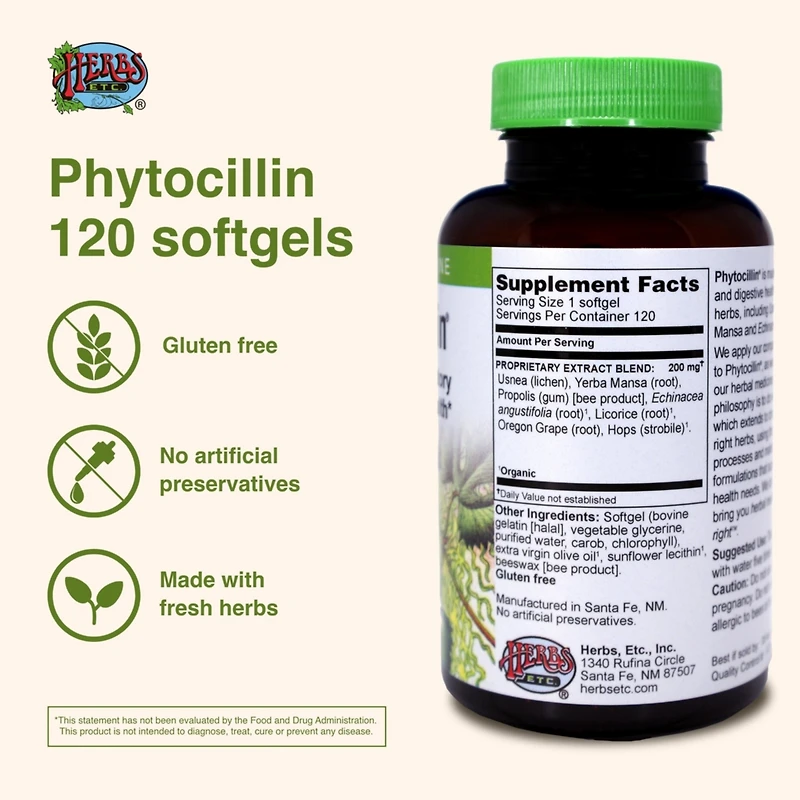 Trace Minerals Phytocillin: -Count Bottle of Softgels