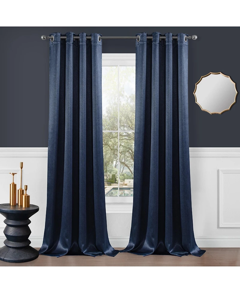 Dainty Home Sonoma Blackout Window Panel Set 104" W x 84" L