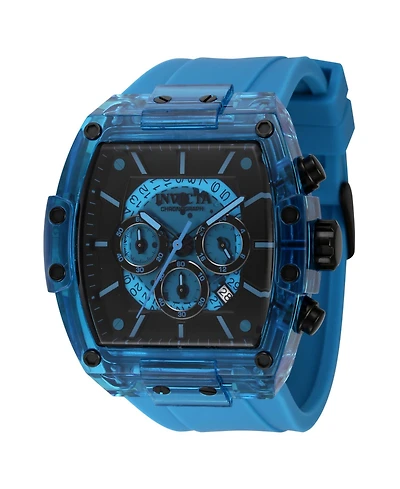 Invicta Men's 44354 S1 Rally Quartz Chronograph Black, Blue Dial Watch