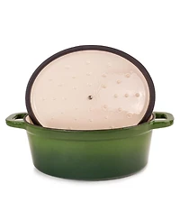 BergHOFF Neo Cast Iron 5qt. Oval Dutch Oven 11.5" with Lid