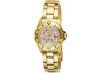 Invicta Women's 2963 Pro Diver Quartz 3 Hand Champagne Dial Watch