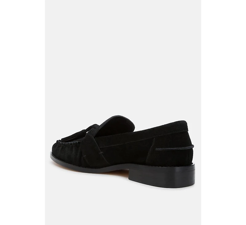 Rhone Tassels Detail Suede Loafers