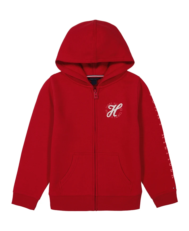 Tommy Hilfiger Toddler and Little Girls Fleece Zip Hoodie