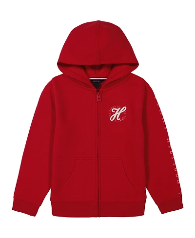 Tommy Hilfiger Toddler and Little Girls Fleece Zip Hoodie