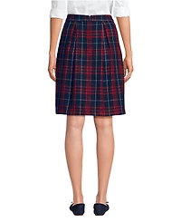 Lands' End Women's School Uniform Plaid Skort Top of Knee