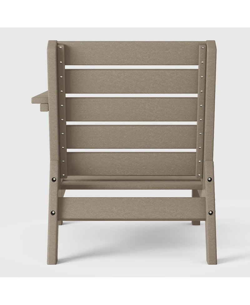 WestinTrends Outdoor Patio Hdpe Right Arm Facing Deep Seating Corner Chair