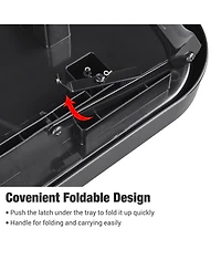 Yescom 2 Packs Salon Folding Rolling Tray Beauty Station Trolley Storage Cart Barber