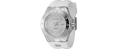 Technomarine Men's Tm-122008 Cruise Quartz 3 Hand Silver Dial Watch