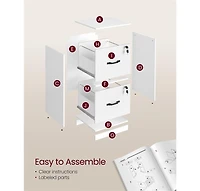 Slickblue 2-Drawer Vertical File Cabinet for Efficient Document Organization
