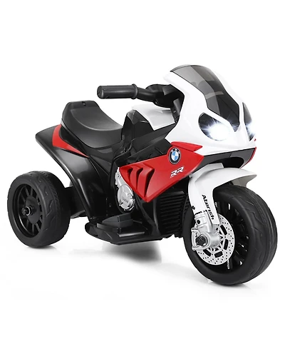 Sugift 6V Kids 3 Wheels Riding Bmw Licensed Electric Motorcycle-Red