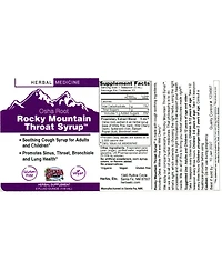Trace Minerals Rocky Mountain Throat Syrup 4 oz.