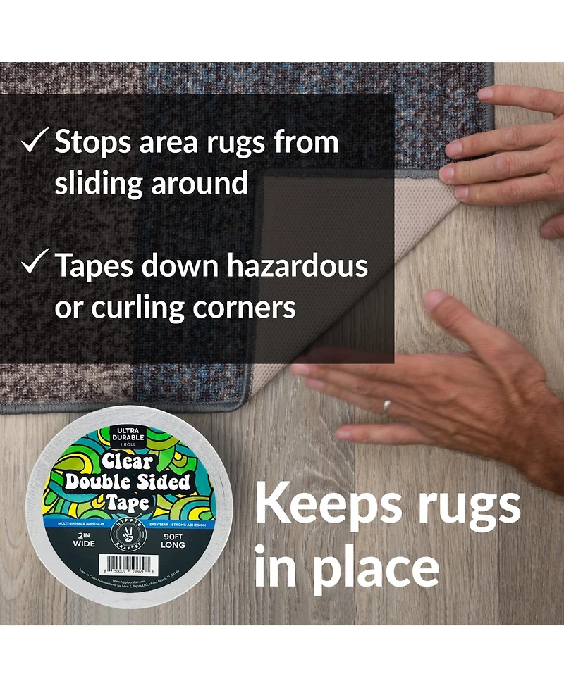 Hippie Crafter Clear Double Sided Tape 2" Wide