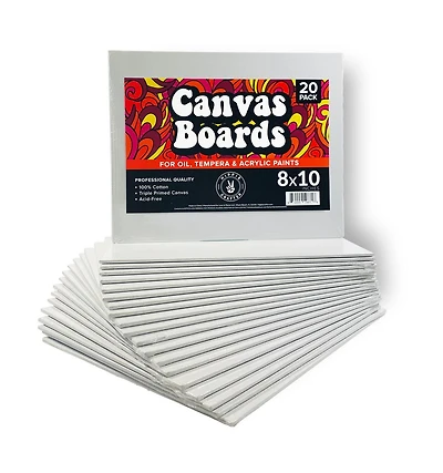 Hippie Crafter 20 Pk Canvas Boards 8x10