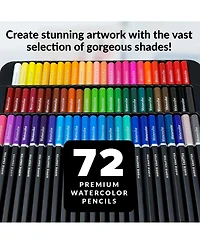 Hippie Crafter 72 Watercolor Pencils Set
