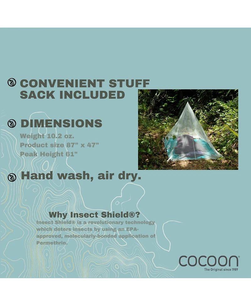 Cocoon - Insect Shield Camping Net - Single