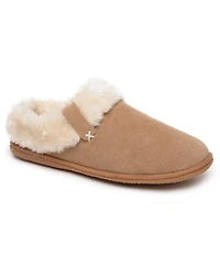 Minnetonka Women's Camp Collar Scuff Slippers