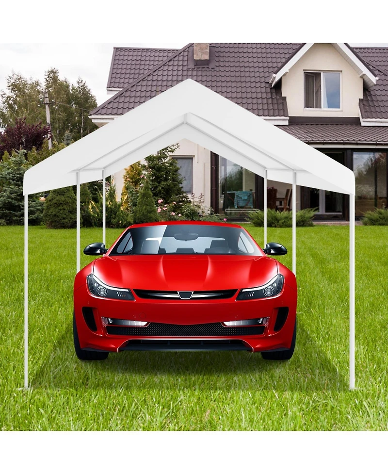 Skonyon 10 x 20 Feet Steel Frame Portable Car Canopy Shelter