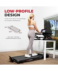 Pacer Dual Mode Walking/Running Treadmill with 6-Level Auto Incline, Remote Control & Exclusive SunnyFit App Bluetooth Connectivity