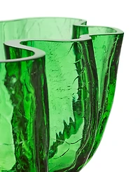 Kosta Boda 4'' Crackle Crystal Glass Decor Bowl