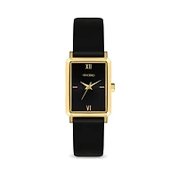 Vincero Womens Ava 2.0 Rectangular Quartz Watch with Full Grain Ecco Leather Strap