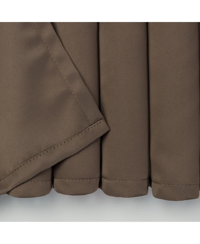 Chanasya Premium 2-Panel Ornamental Damask Classy Room Darkening Curtains - 3-in-1 Back Tab, Rod Pocket, Ring Tab for Windows Living Bedroom