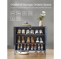 Slickblue 3-Tier Shoe Storage Organizer Compact and Versatile Shoe Rack