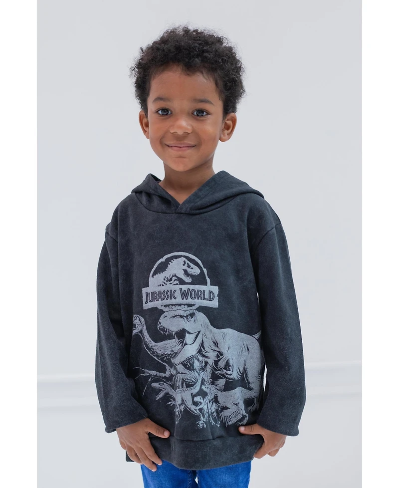Jurassic World Toddler Boys Dinosaur T-Rex Fleece Pullover Hoodie to
