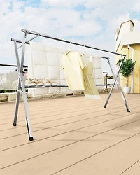Slickblue Extendable and Foldable Clothes Drying Rack