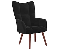 Relaxing Chair Black Velvet
