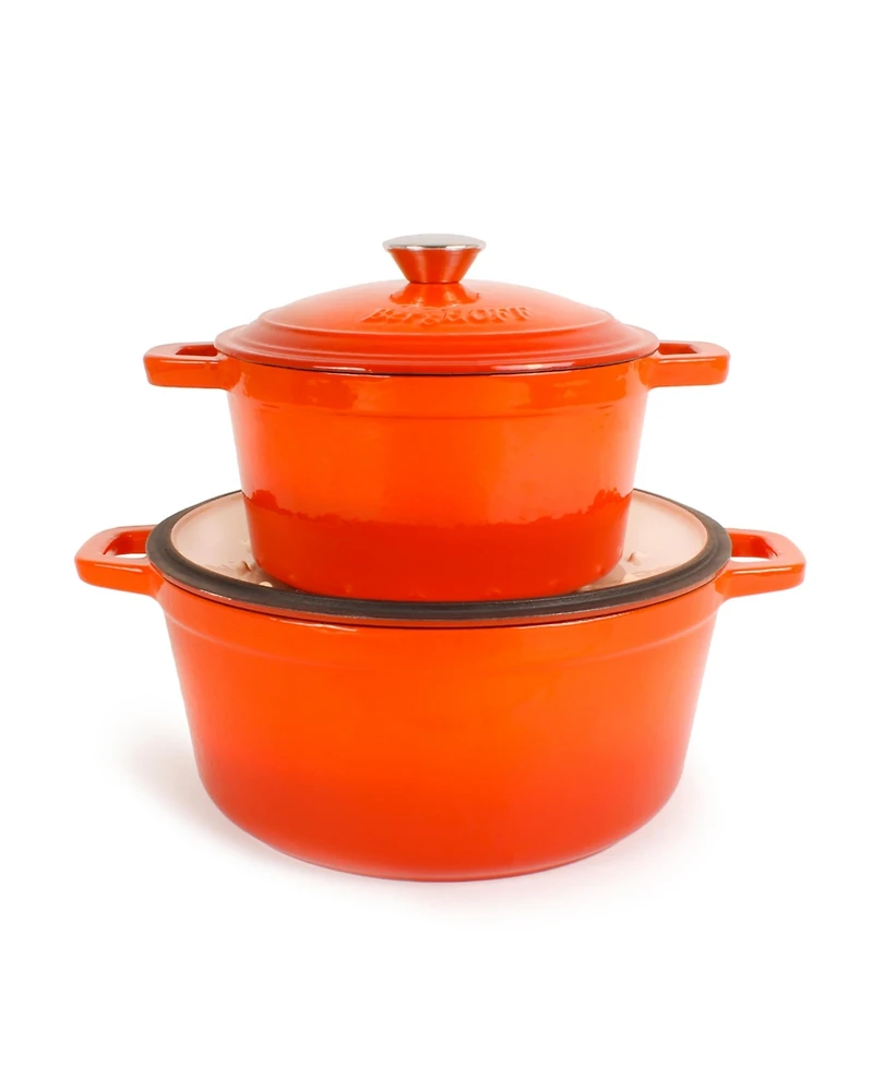 BergHOFF Neo 4pc Cast Iron Cookware Set, 3qt. & 7qt.