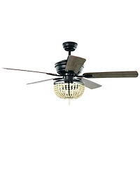 Sugift 52 Inch Retro Ceiling Fan Light with Reversible Blades Remote Control