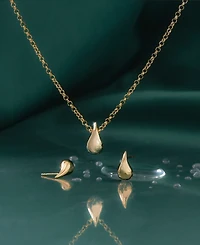 Audrey by Aurate Puff Teardrop 17" Pendant Necklace in Gold Vermeil, Created for Macy's