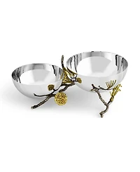 Michael Aram Pinecone Double Bowl