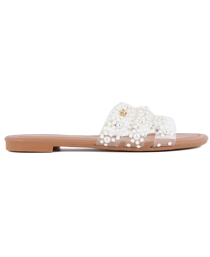 Juicy Couture Women's Zimie Slip-On Flat Sandals