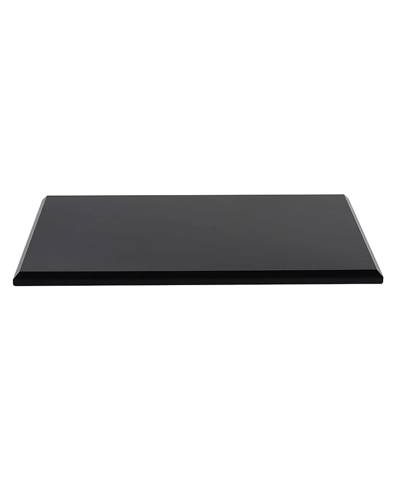 Lainy Home Modern Solid Crystal Tray, 9'' x 11''