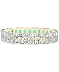 Audrey by Aurate Lab-Grown Emerald (1-1/2 ct. t.w.) & White Sapphire Statement Ring Gold Vermeil, Created for Macy's