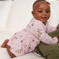 Gerber Baby Girls Long Sleeve Apples Dress